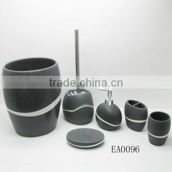 EA01212 hotel yellow resin bathroom accessories China supplier