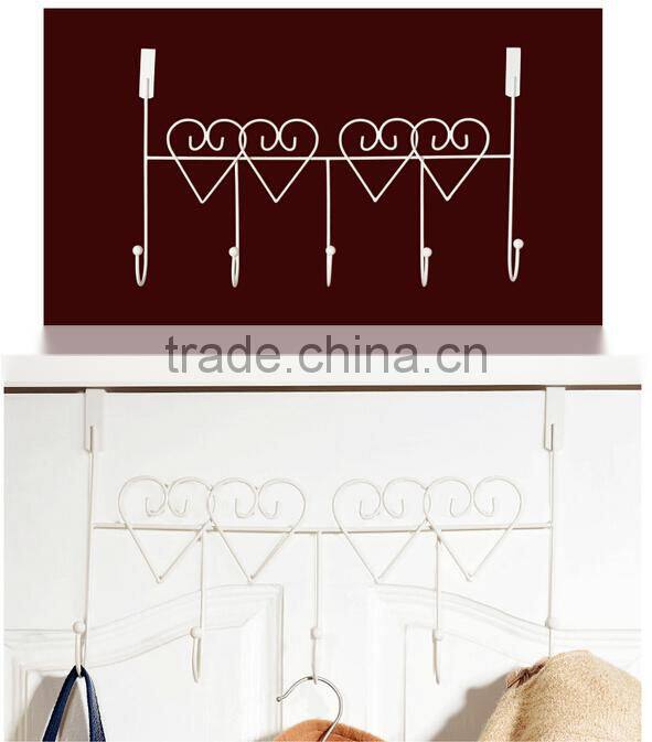 Multi-Function Metal Over The Door Hanging Hooks