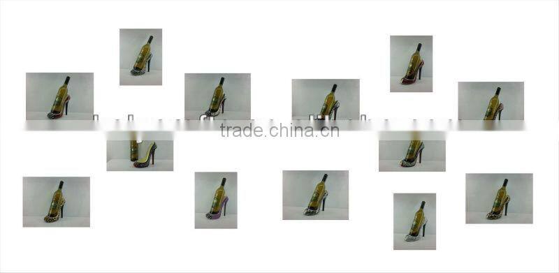 hot new products for 2014 high heel shoe wine bottle holder wine bottle sales wine rack