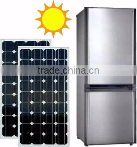 139L Integrated Solar Double-door Upright Refrigerator with built-in Lithium battery