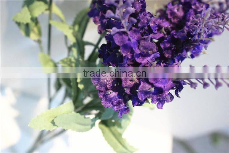 Home garden decorative wedding 50cm Height artificial plastic Flower bronze Bushing 10 head lavender EMG11 21W10