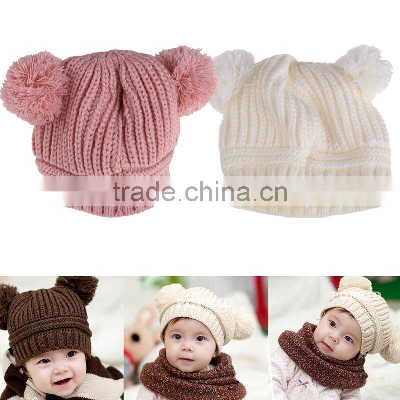 Warm Children Knitting Woolen Hat Comforatble Winter Kids Boy Girl Cap