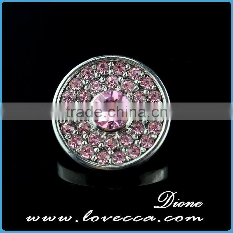 Hot Sale Crystal Beaded Jewelry button interchangeable jewelry