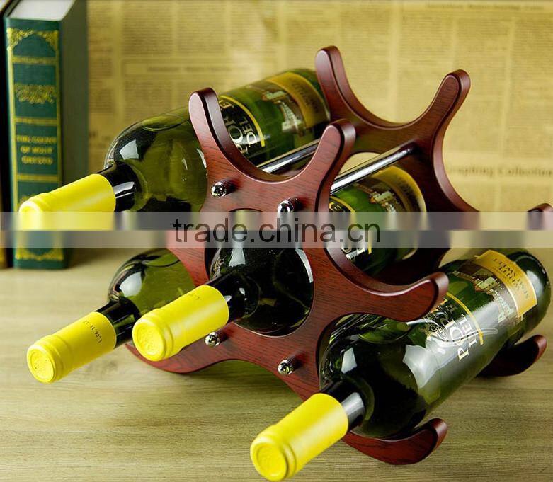 2015 package nice wooden wine display shelf