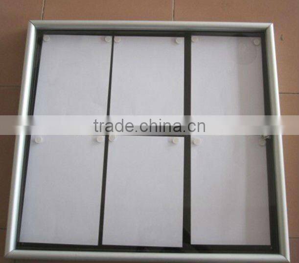Aluminum frame lockable notice board with magnet, memo board, message board