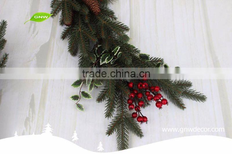 GNW CHGR-1607013 Customized Promotional Wholesale green artificial christmas garland