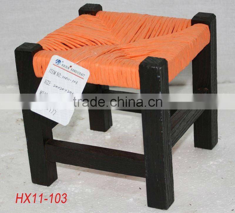 Antique wooden saet stool for children