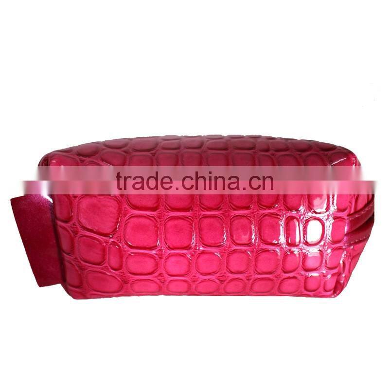 Leather Cosmetic Bag Pouch Clutch Makeup Bag Travel