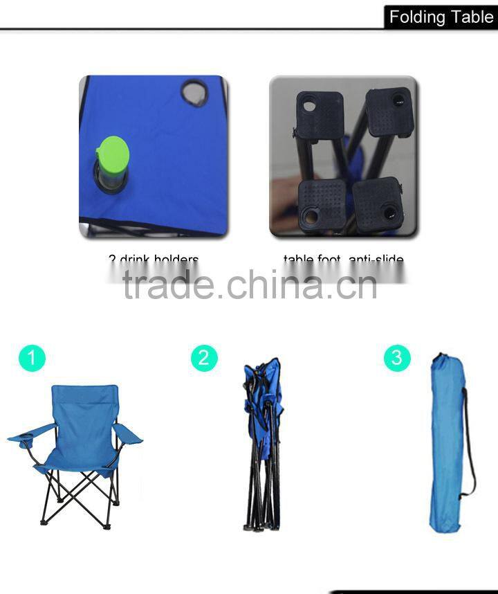 Folding garden chairs with one table set