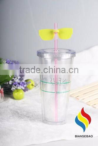 Hot sale double wall plastic acrylic tumbler 24oz