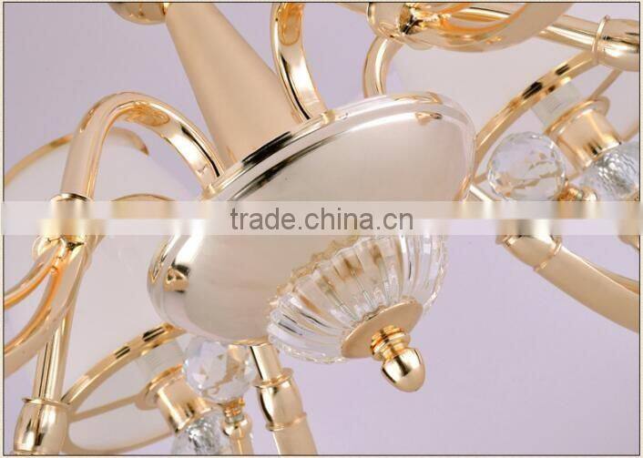 M949 Momoda luxury Crystal contemporary living room bedroom golden lighting chandelier pendant lamp