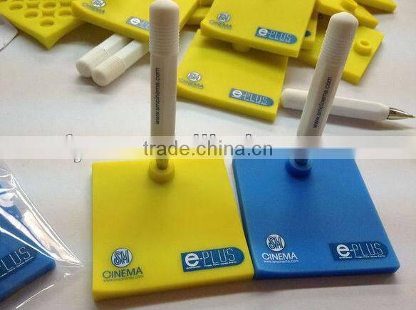 Colorful silicone memo pad with Mark pen/silicone writing board