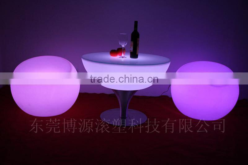Color changing wholesale plastic home furniture coffee dest led table