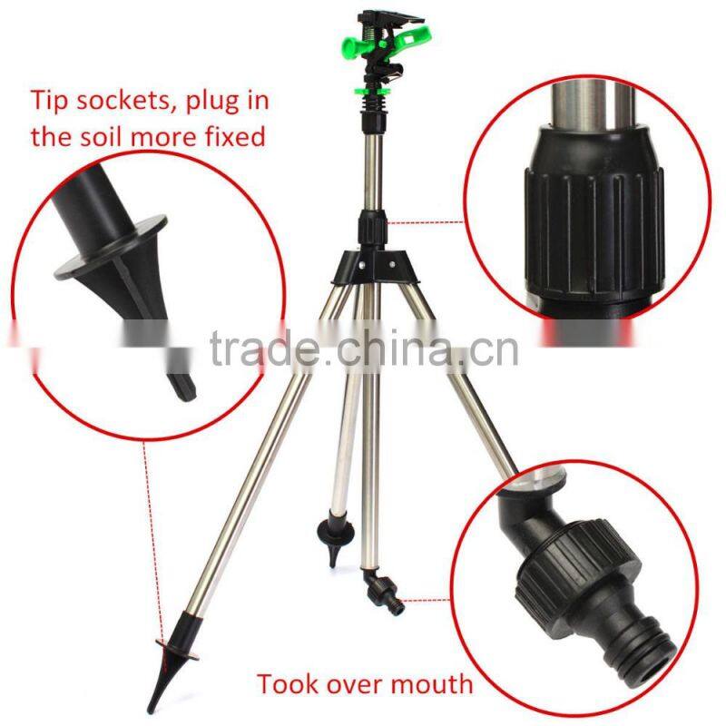Telescopic Tripod Impulse Sprinkler Base Pulsating Watering Lawn Yard Garden New