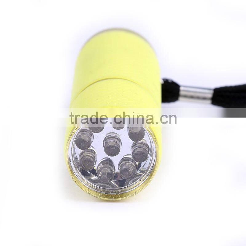 9 purple strong light flashlight,Mini Flash Light Led Lantern