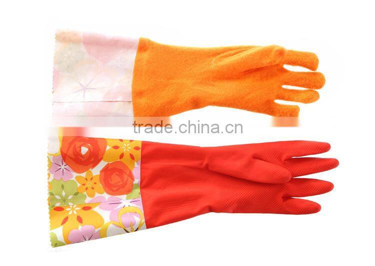 Fleece Lined Rubber Gloves Kitchen Gloves