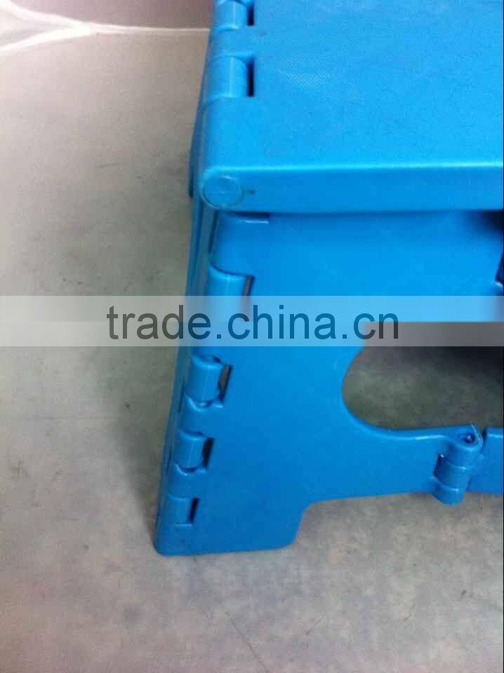 Multi-functional household blue folding step stool