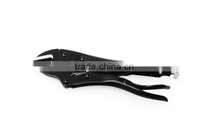 High quality black 10"electrophoresis locking pliers with straight jaw design
