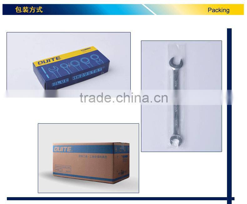 metric double open end wrench,mirror surface CR-V double end wrench,anti-rust open end wrench