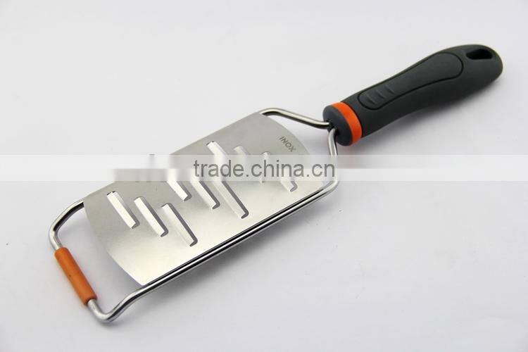 Plastic cover non slip rubber handle stainless steel potato chip shaver grater
