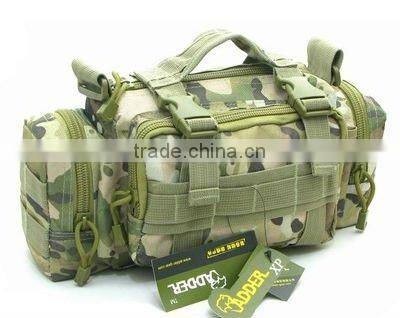 Camouflage canvas camera bag
