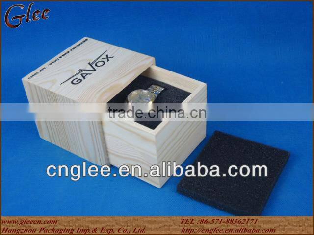 Fashion wooden watch display box for sale