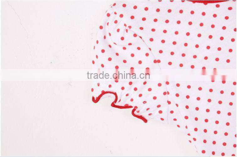 little girl dots printed 100% cotton nightgown