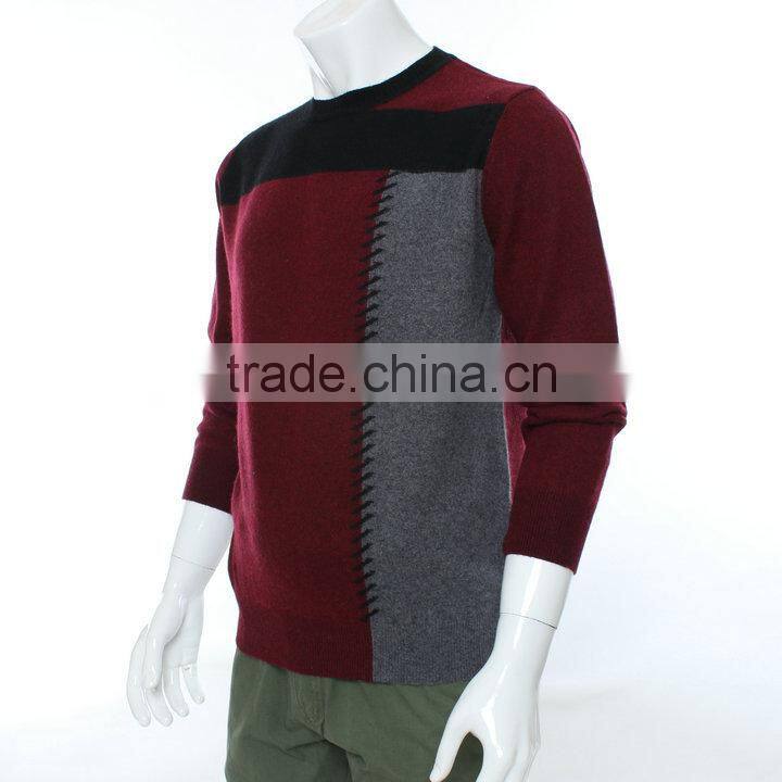 2015 winter sweater for men with cashmere /polyester ,mutil colors latest design winter sweater for winter