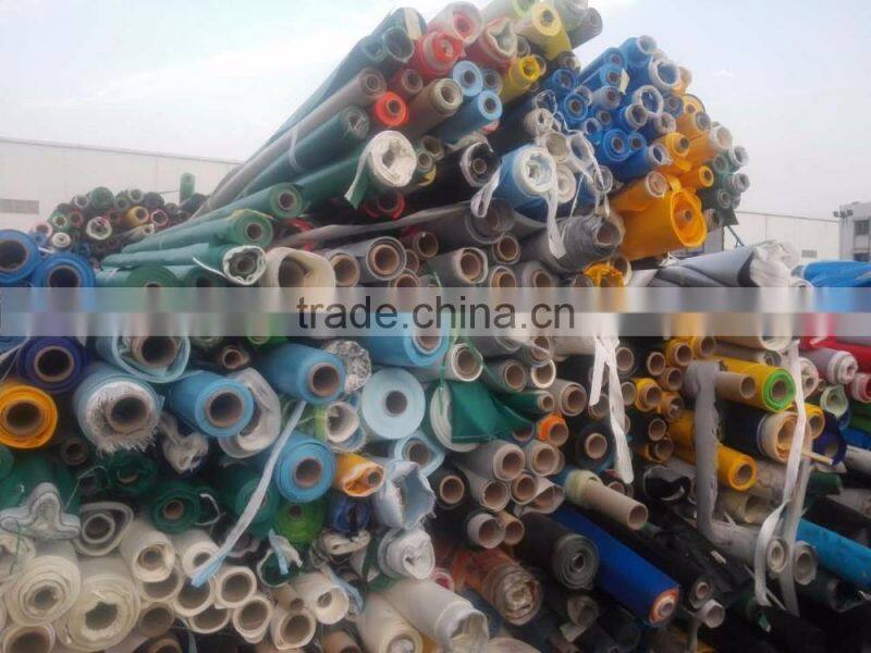 Pvc Coated Fabric Tarpaulin Stocklot, Pvc Tarpaulin for Tent and Truck Cover Stocklot