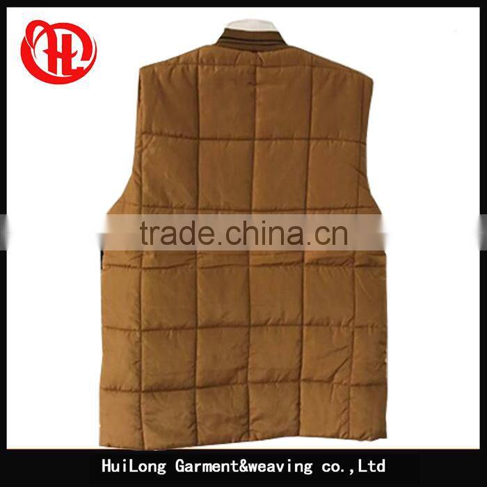 winter padded waistcoats wholesale vest mens 75D memory vests