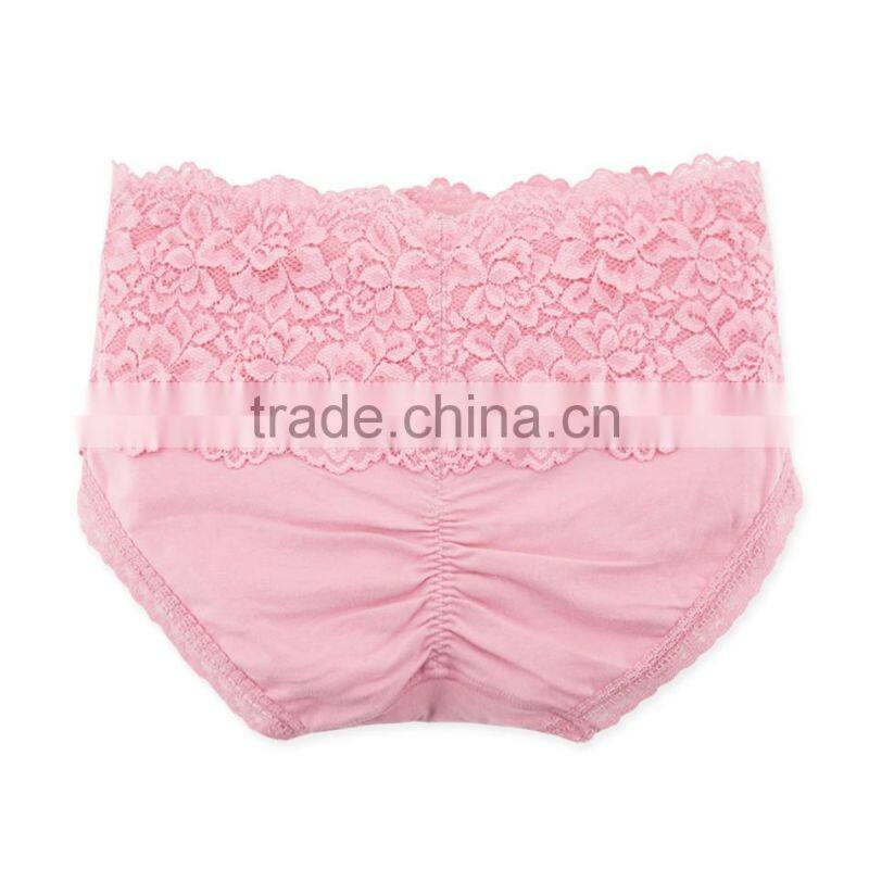 High Quality Colorful 95% Cotton 5% Spandex with Lace Custom Sexy Fancy Woman Underwear