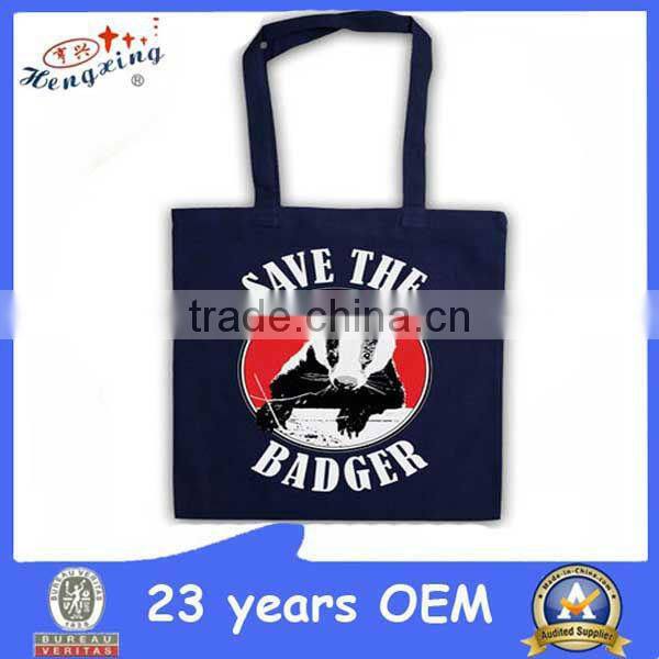 Custom design prined handled canvas bag