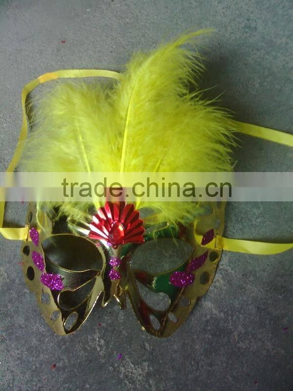feathered venetian party mask for sale
