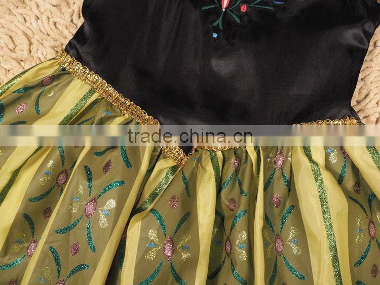 Frozen Elsa Dress Up Gown Costume Ice Princess Queen Dress frozen dress elsa