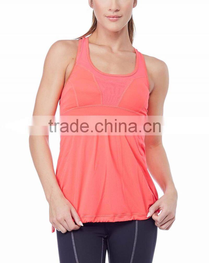 New design 92% nylon 8% spandex tank tops yogo tank top sport top
