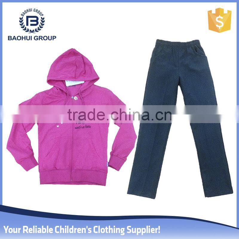 2015 girl winter lot wholesale cotton new clothes set stock kid garment