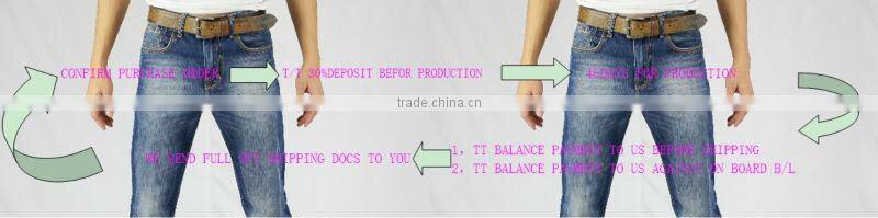 Dk blue OEM/Wholesale HIGH-END100% cotton jeans kids fashion jeans