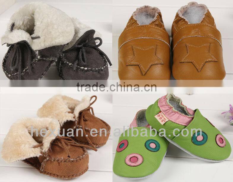 2016 New Soft sole baby leather shoes
