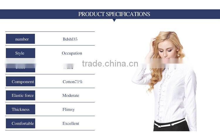 Factory Price Women Shirt With Decorative Border Long Cotton Shirts For Girls