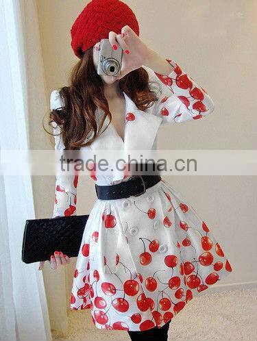 Ladies' Chiffon Printing 2013 Classy Summer Dresses