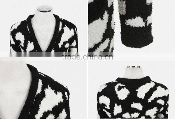 new arrival men's leopard cardigan clothing sweater