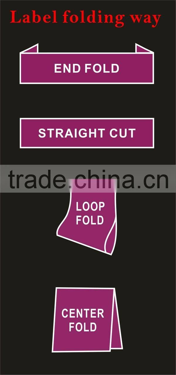 Customized garment shoe labels/woven labels/main label/embroidered tag silver gold WSL-001