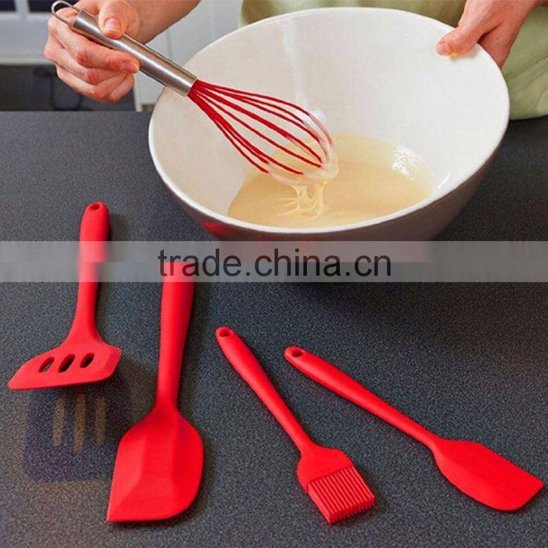 5Pcs DIY Silicone Pastry Cooking Tools Pastry Healthy Oil Utensil Cooking Basting Brush Spatulas Kitchen Baking Scraper Sets