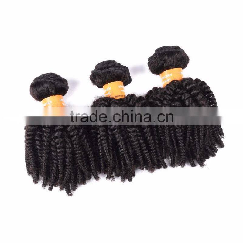 Wholesale Virgin Raw Cheap black Indian Curly Hair Extensions