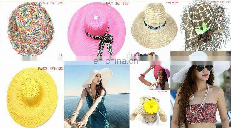 Custom Plain Hat straw for Summer cheap wholesale