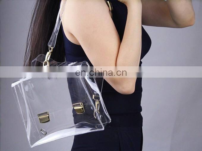 Clear Backpack Convertible Satchel Plastic Detachable Strap Shoulder Bag