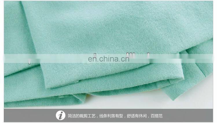 2014 asymmetric high waist zippered shorts for girls in mint with patch pocket