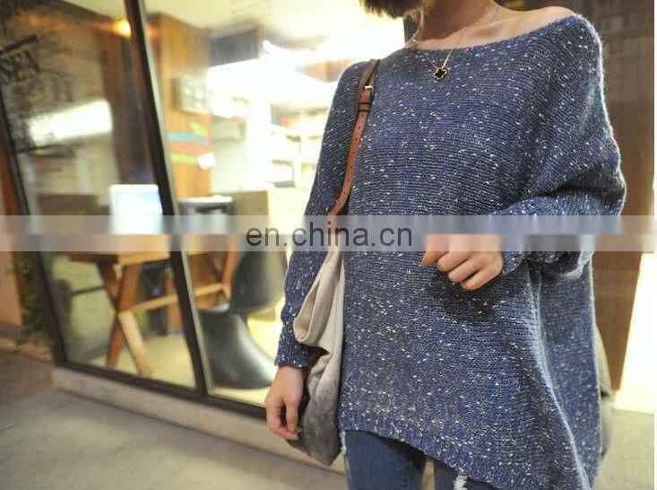 2013 Hot Sale Women Autumn Fashion O Neck Solid Knitwear Pullover Sweater cheap wholesale