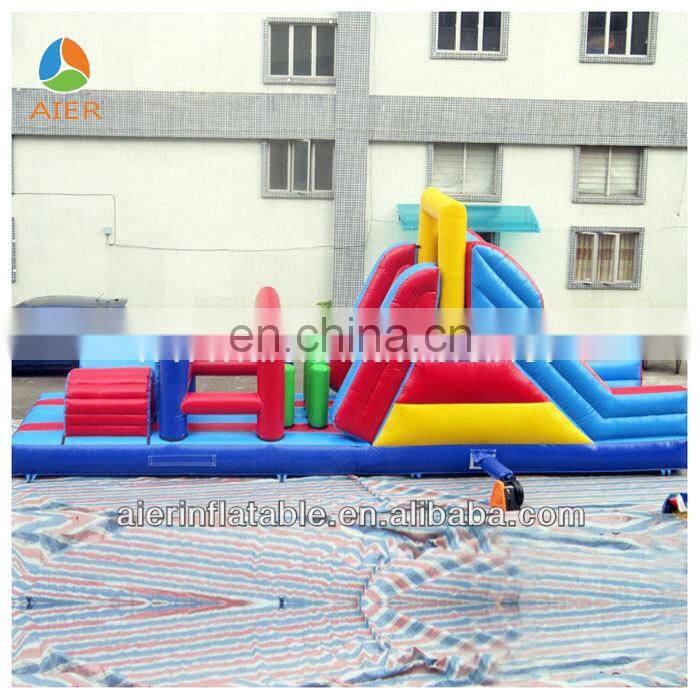 Hot sale kids outdoor game Inflatable slide Inflatable Obstacle Course