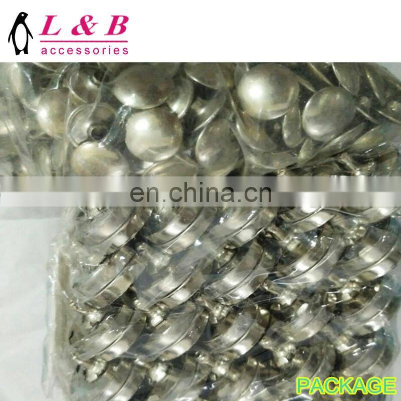 2018 metal double face rivet magnet button